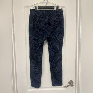 7th Avenue - Blue w/Design Fabric Stretch Dress Pants 
Medium